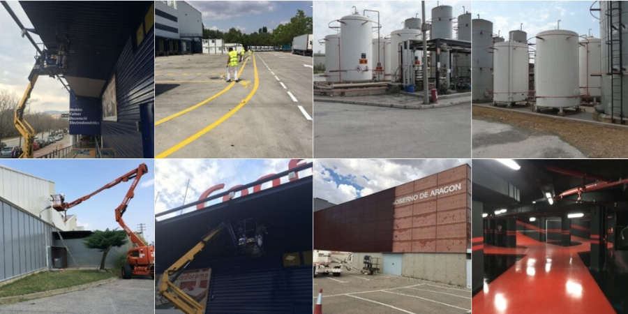 Trabajos de los pintores industriales Grupo Abellan